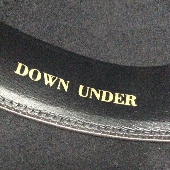 Down Under REDUCED Medium black wool hat - Picture 7 of 9